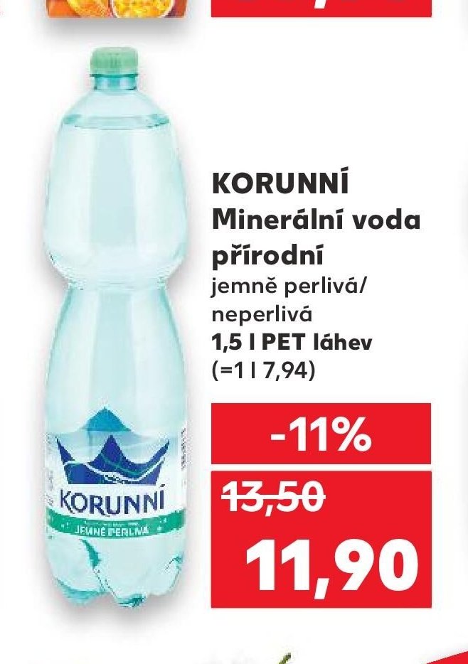 KORUNNÍ Minerální voda přírodní