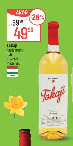 Tokaji různé druhy