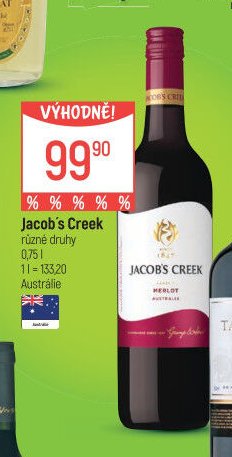 Jacob's Creek různé druhy
