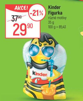 Čokoládová figurka Kinder