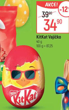Čokoládové vajíčko Kit Kat Nestlé