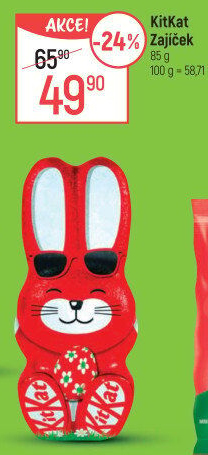 Čokoládový zajíc Kit Kat