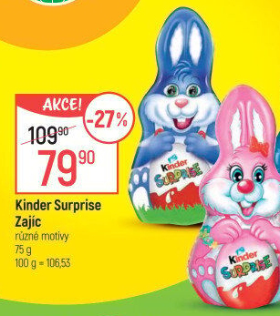 Čokoládový zajíc s překvapením Kinder