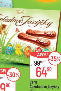Jazýčky čokoládové Carla