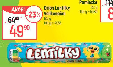 Lentilky Orion