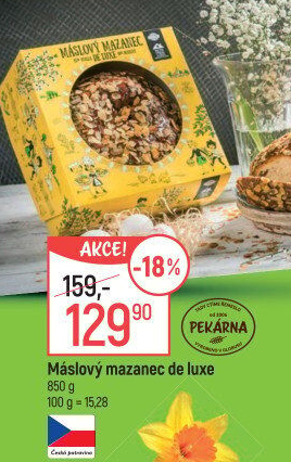 Mazanec máslový de luxe Globus