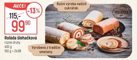 Roláda šlehačková Globus