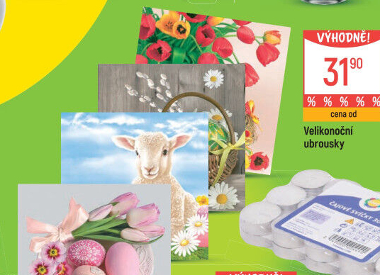 Ubrousky papírové velikonoční