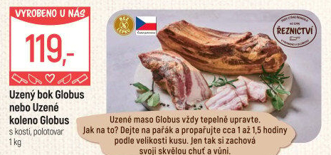 Uzený bok s kostí Globus