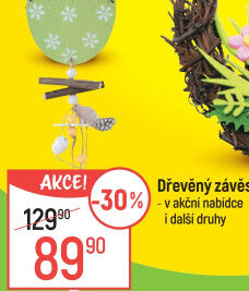 Velikonoční dřevěné závěsné dekorace