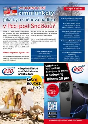 akční leták ESO MARKET 2.4.2025-13.4.2025