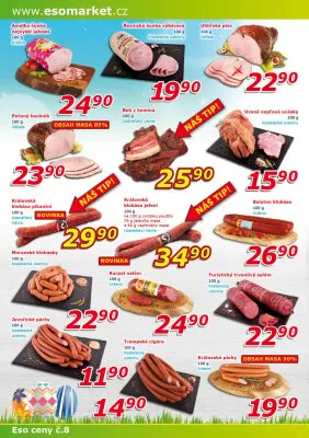 akční leták ESO MARKET 2.4.2025-13.4.2025