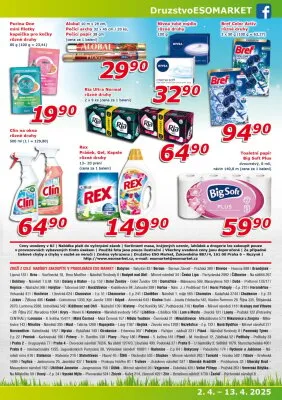 akční leták ESO MARKET 2.4.2025-13.4.2025