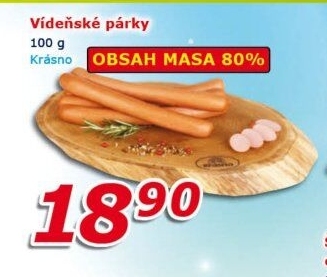 Párky vídeňské Krásno