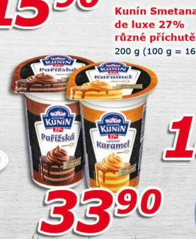 Šlehačka ochucená Mlékárna Kunín