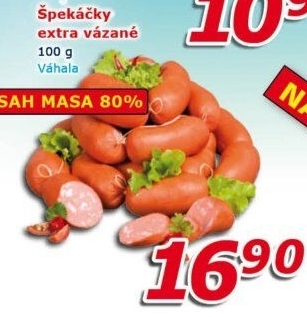 Špekáčky extra vázané Váhala