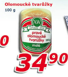 Sýr tvarůžky olomoucké A.W.