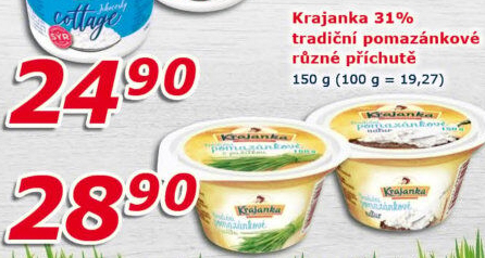 Tradiční pomazánkové Krajanka