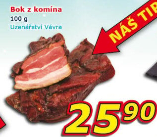 Uzený bok z komína Uzenářství Vávra