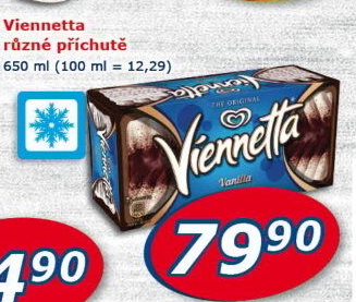 Zmrzlinová roláda Viennetta Algida