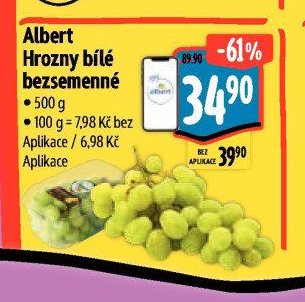 Albert Hrozny bílé bezsemenné