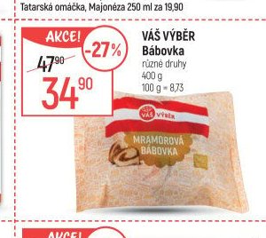 VÁŠ VÝBĚR Bábovka