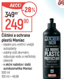 Čištění a ochrana plastů Maniac