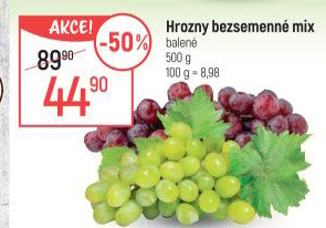 Hrozny mix bezsemenné