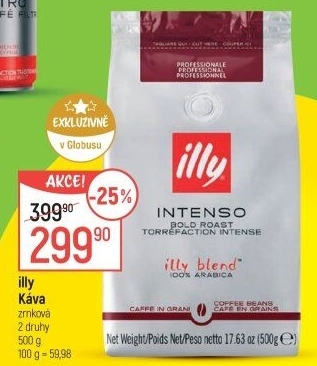 Zrnkové kávy Illy