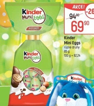 Čokoládová vajíčka Mini Kinder