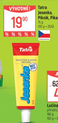 Mléko kondenzované Jesenka Tatra