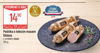 Paštika s telecím masem Játrovka Globus