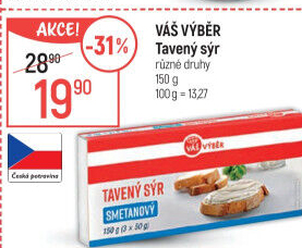 Tavený sýr Váš Výběr