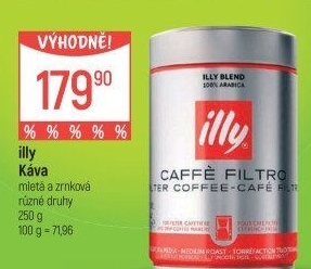 Zrnkové kávy Illy