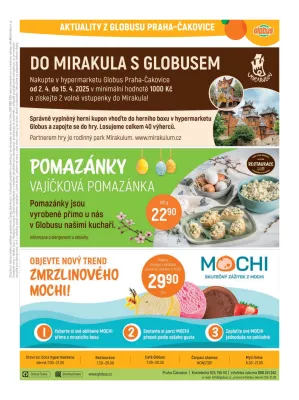 akční leták Globus 2.4.2025-8.4.2025