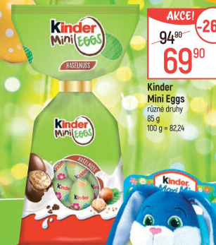 Čokoládová vajíčka Mini Kinder