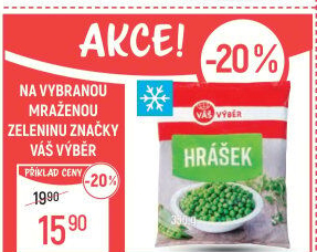 Hrášek mražený Váš Výběr