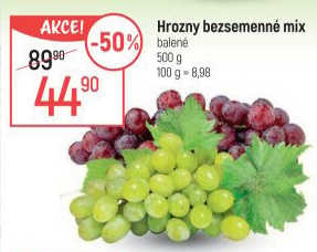 Hrozny mix bezsemenné