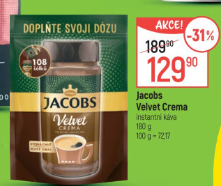 Instantní káva Jacobs Velvet Crema