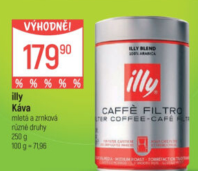 Mletá káva Espresso Illy