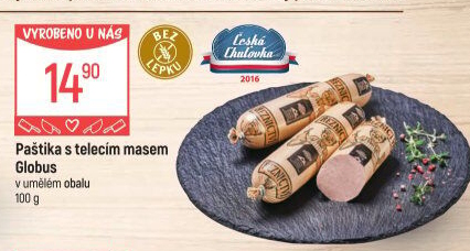 Paštika s telecím masem Játrovka Globus