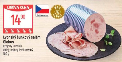 Salám lyonský šunkový Globus