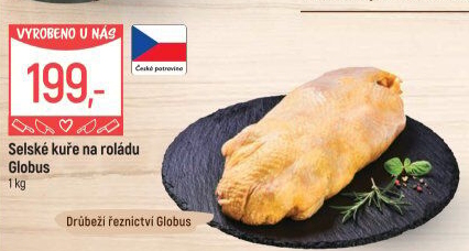 Selské kuře na roládu Globus