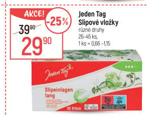 Slipové vložky Jeden Tag