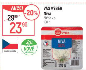 Sýr Niva 50% Váš Výběr