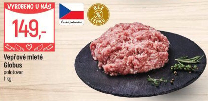 Vepřové mleté maso Globus
