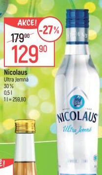 Vodka ultra jemná St. Nicolaus