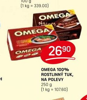 Omega 100% rostlinný tuk na polevy