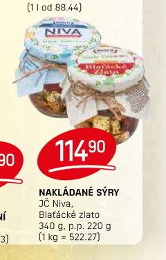 Nakládané sýry JČ Niva, Blaťácké zlato