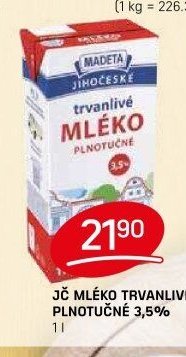 JČ MLÉKO TRVANLIVÉ PLNOTUČNÉ 3,5%